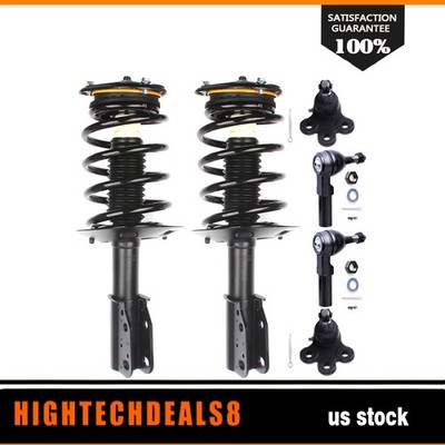Front Struts For Bonneville DeVille LeSabre Coil Spring Tie Rods Ball Joints Kit