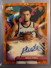 2025-26 Topps Chrome Cosmic Rookie Autograph Noah Penda Orange /25 Variation