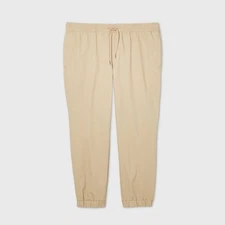 Men's Big & Tall Woven Joggers Big & Tall Khaki  2XL TALL, 3XB , 3XLT, 4XLT, 5XL