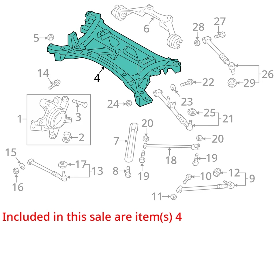 Cuadro trasero Crossmember/K compatible con MAZDA MX-5 MIATA 596927 06-14 Foto 3 de 4