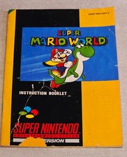 Manual Only Super Mario World super nintendo Snes
