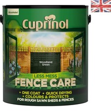 Image of Cuprinol 6L Less Mess Fence Care - Effortless Wood Protection in Woodland Green