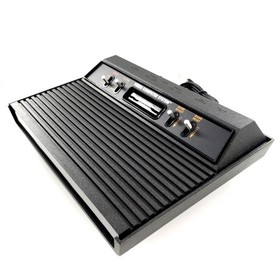 Atari 2600 Darth Vader Black Console 4-Switch w/ Controller, Adapter, Box Tested