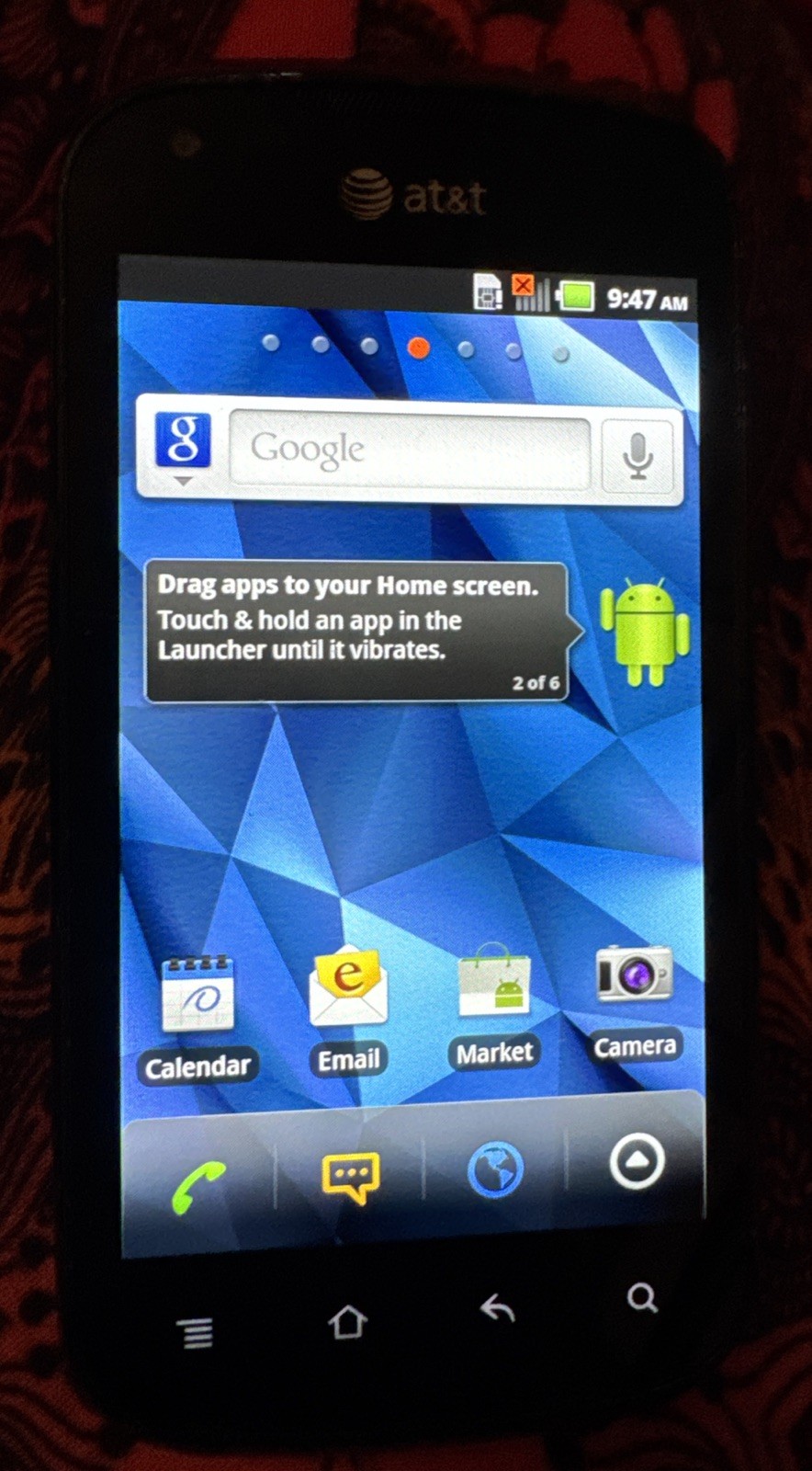 Pantech Burst P9070 Red (ATT) Smartphone 4g Works Well Fast 
