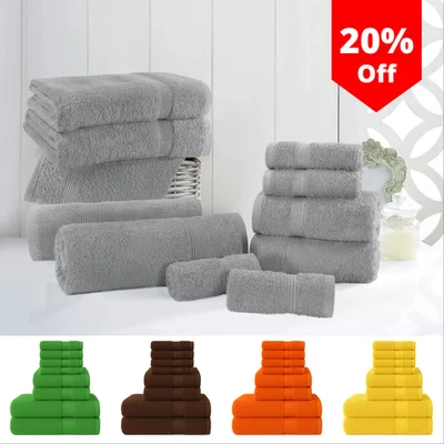 DIAMONDTEX30 Luxury Egyptian Cotton Bath Sheets 600GSM Towels Super Soft Face Hand Bath Towel