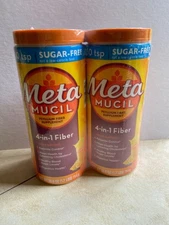 Metamucil Fiber Supplement, Orange Sugar Free, 260 Servings, Exp 10/2027