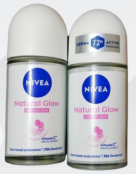 Nivea Whitening Smooth Skin Roll On for Women, 50ml (Pack of