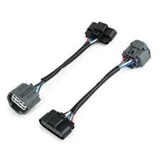 2PCS HID to Halogen Headlight Wiring Adapter Headlamp Conversion Swap Harness Le