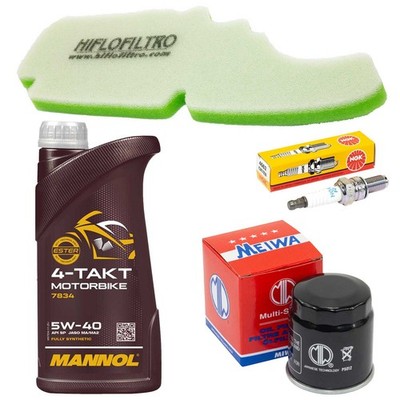 Wartung 1L Öl Luftfilter Ölfilter Zündkerze für Derbi Boulevard 125 VTHM 08-15