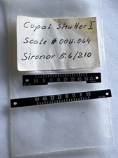 Copal 1 Shutter Aperture Scales Rodenstock Sironar-N 210mm f/5.6-64 lens NOS