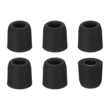 Memory Foam Earbud Tips 4.9mm/0.19" , 6Pcs - Small Ear Bud Tips, Black