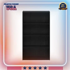 41.7 in Espresso Wood 4 Shelf Standard Bookcase Storage Display Rack 11209EX