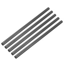5 Pack Graphite Rod Graphite Stirring Rod Stick Rod 300x12mm Black