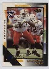 1992 Wild Card 5 Stripe Leon Searcy #232 Rookie RC 0q3. rookie card picture