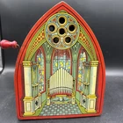 J. Chein Wind-Up Tin Litho Church Organ Vintage Music Figure. ML