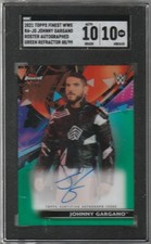 SGC 10 GEM MINT - Johnny Gargano 2021 Topps Finest WWE Green Refractor Auto /99