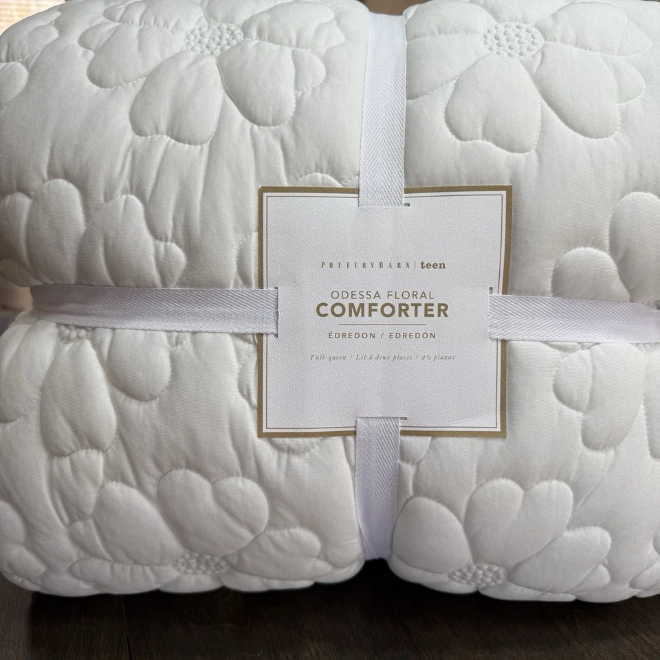 EDREDÓN JERSEY FLORAL ODESSA ADOLESCENTE GRANERO CERÁMICA COMPLETO/REINA 86" CUADRADO ~ MARFIL Foto 2 de 4