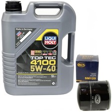 Motoröl Set LIQUI MOLY 5W-40 5 Liter + Ölfilter für Hyundai KIA Mitsubishi 3.0