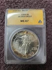 1989 American Eagle Silver Dollar $1 ANACS MS 67 #5