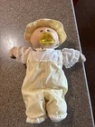Vintage 1978–1982 Cabbage Patch Preemie Doll Brown Eyes Yellow Nightgown Signed