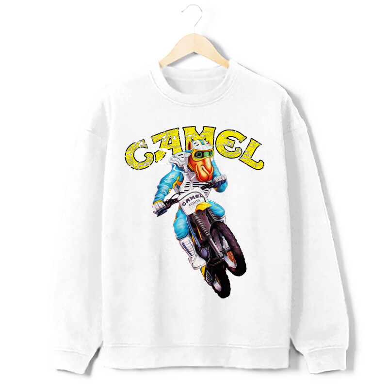Joe Camel Sweatshirt Joe Camel Dirt Bike Supercross Vintage AD