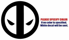 Deadpool Face Funny Graphic Die Cut decal sticker Car Truck Boat window 6"