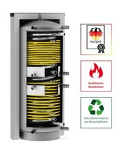 Solarbayer Schichtlade Hygienespeicher HSK-SLS 2200 Liter 2 W&auml;rmetauscher ISO B1