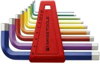 PB Swiss Tools Rainbow color-coded Hex Key Set, sizes 1.5-10mm From Japan