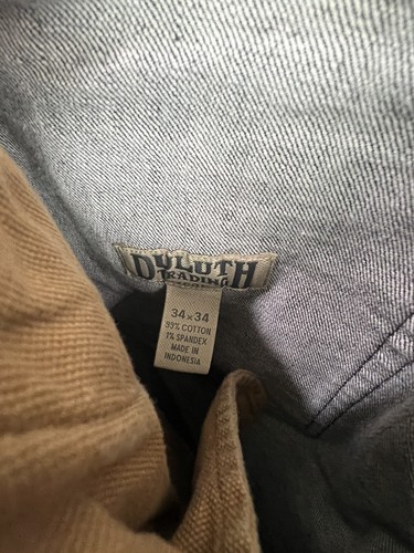 Duluth Trading Mens 34x34 Flex Ballroom Jeans Black - Picture 5 of 7