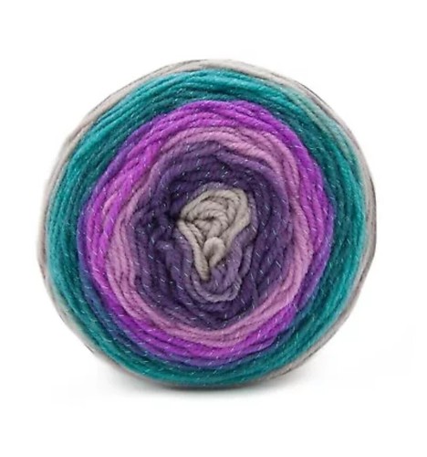(3 Pack) Lion Brand Yarn 527-329C Mandala Sparkle Yarn, Aquila - Picture 2 of 6