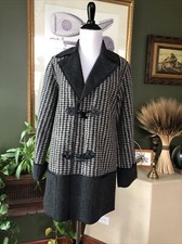 Janska Soft Gray Shawl Collar Toggle Coat Jacket Small Nwots
