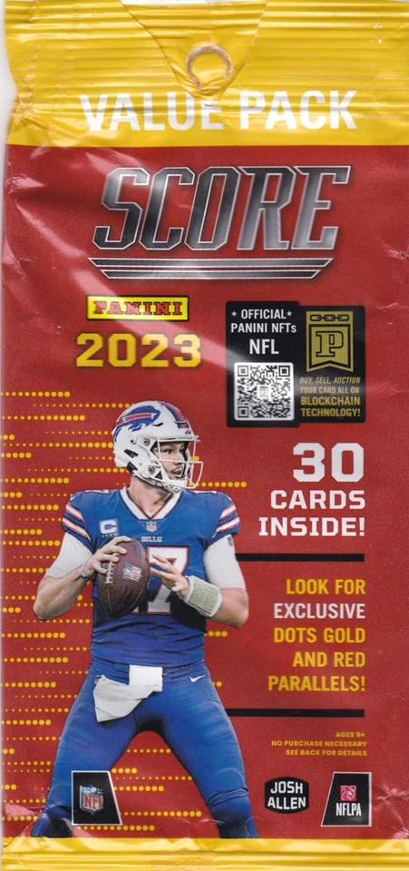 Jordan Addison VIKINGS USC 2023 SCORE RED VALUE PACK & SILVER Base 346 RC - Image 3 of 3