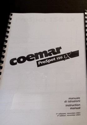 ORIGINAL COEMAR PROSPOT 150LX LICHTEFFEKT ANLEITUNG / HANDBUCH