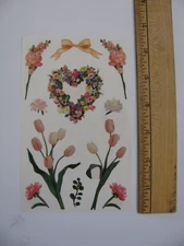 Mrs. Grossman's Stickers SPRING BLOOMS 1 Sheet 4" X 6.5" NEW