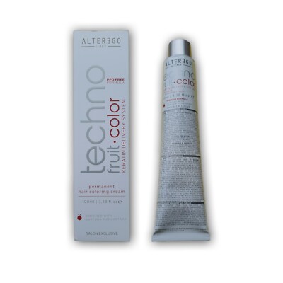 AlterEgo/Techno Fruit Color 4/7 Mittelbraun ''Chestnut Brown'' 100ml/Haarfarbe 