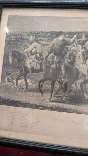 Rare 1817 Pilgrimage To Canterbury Engraving nicely, framed by a gallery - Picture 6 of 22