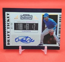 2019 Contenders DP Orelvis Martinez RC Auto Draft Ticket #/99 Blue Jays VG-NM 🆎