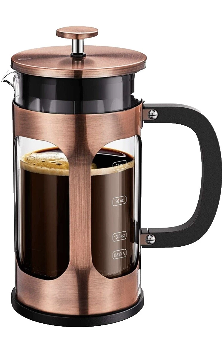 Acero inoxidable marrón prensas francesas