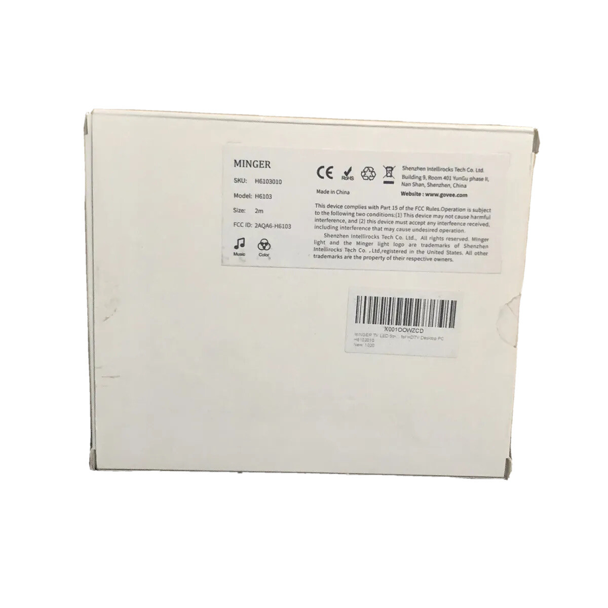 Minger LED Strip Lights with APP, 6.6FT/2M 5V USB Light Strip Builti