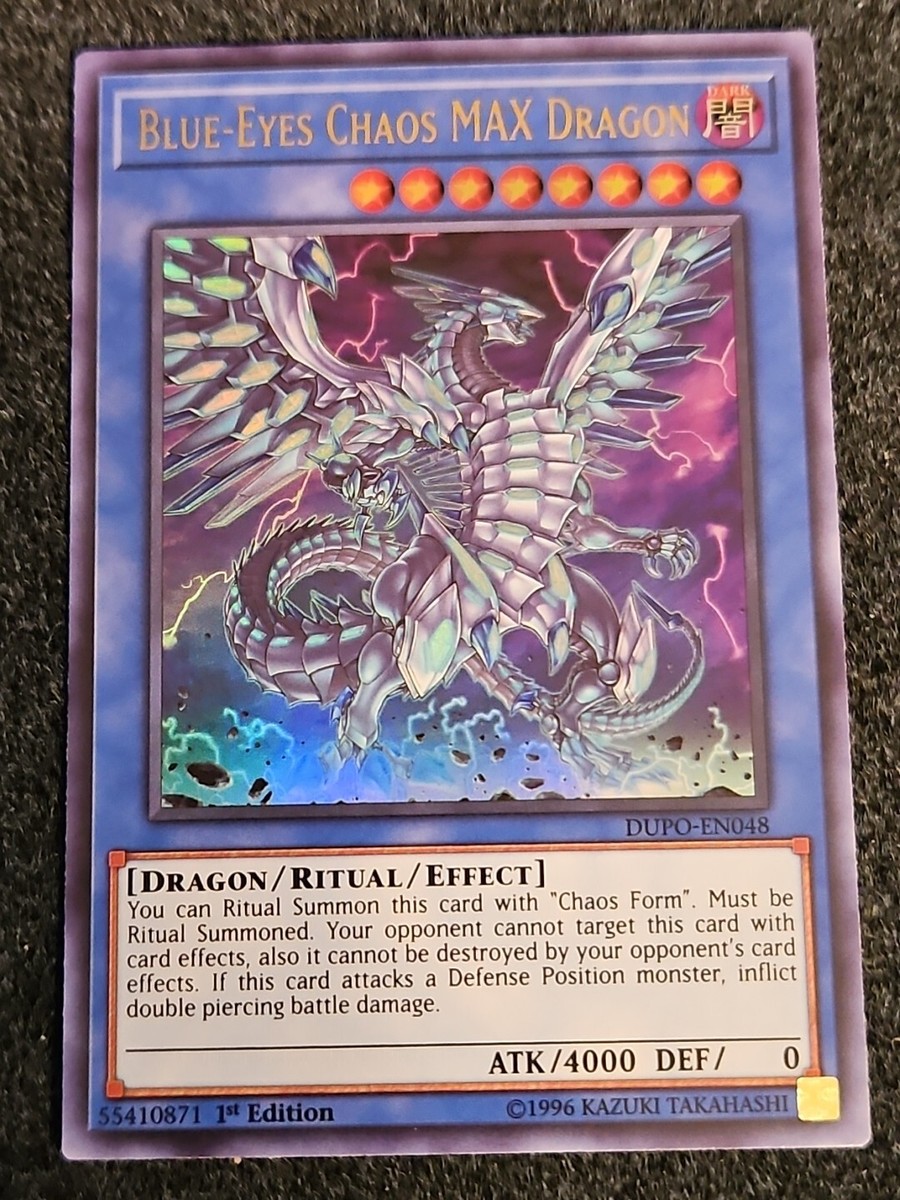 YUGIOH! Blue-Eyes Chaos MAX Dragon DUPO-EN048 Ultra Rare 1st