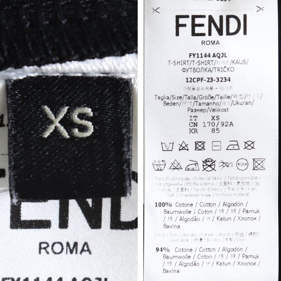 FENDI x FRAGMENT x Pokémon Collaboration T-Shirt Black XS FENDI x FRAGMENT x Pokémon Collaboration T-Shirt Black XS