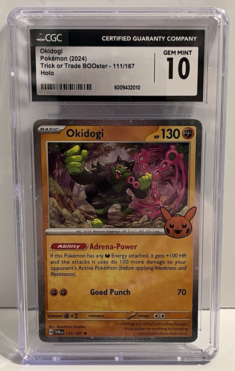 Pokémon Okidogi CGC 10 Trick or Trade BOOster 111/167 Holo | eBay