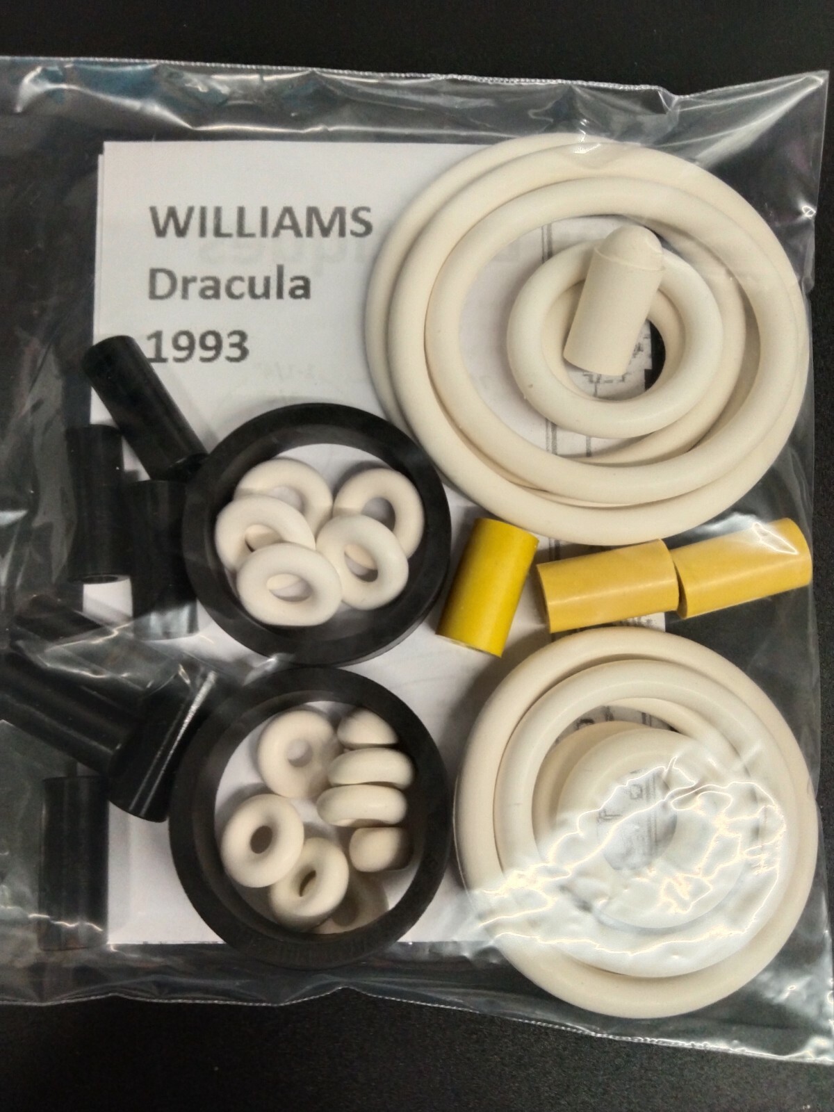 Elastiques flipper Dracula Williams 1993 pour retrouver le rebond d'origine