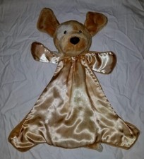 Baby Gund Spunky Huggybuddy Dog Puppy Lovey Security Blanket NuNu Satin Beige