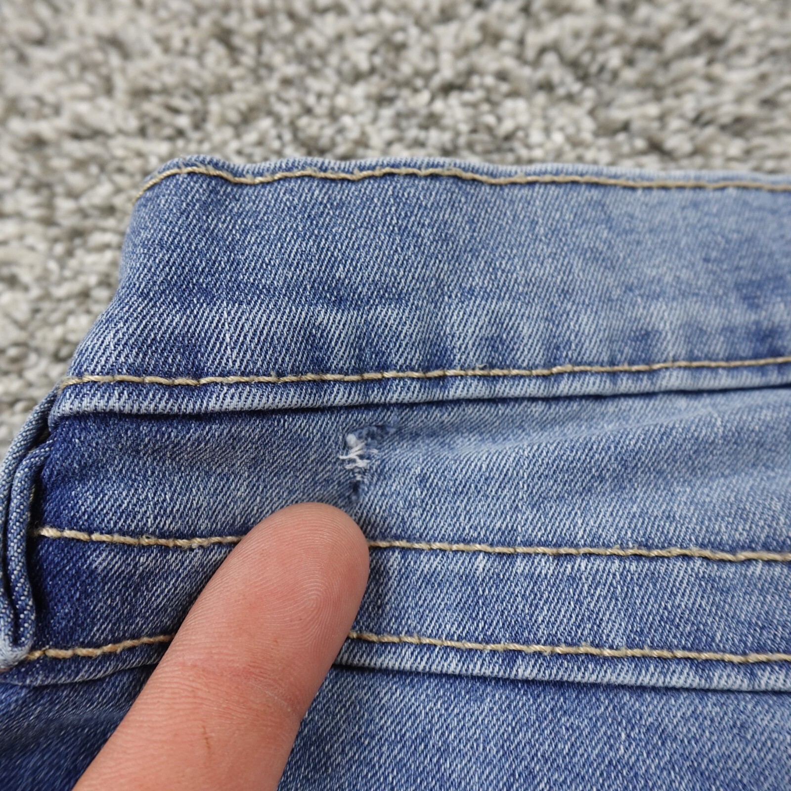 True Religion Jeans Womens 25 Blue Denim Pants Halle Skinny Stretch Flap Pocket thumbnail 14