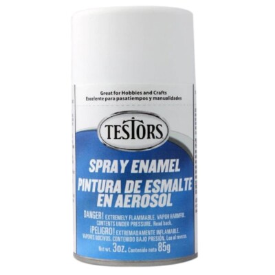 Testors Enamel Spray Paints : Gloss/ Flat/ Metallic 3oz Can
