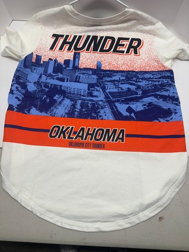 Oklahoma Thunder Womens White T-Shirt Large Graphic 3 - Picture 2 of 6