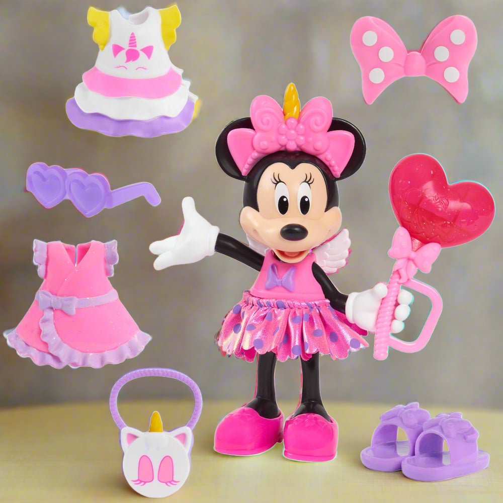 Disney Junior Minnie Mouse Fabulous Fashion Doll with Case UK