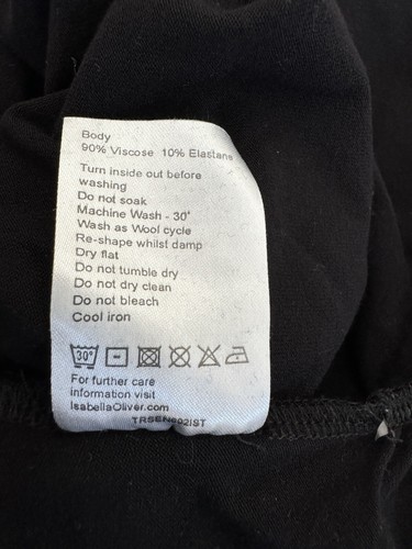 Isabella Oliver maternity black tank dress size 0 (UK size 6) - Picture 7 of 7