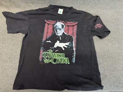 Vintage Phantom Of The Opera Monsters Universal Studios Rare T Shirt 90s Size XL